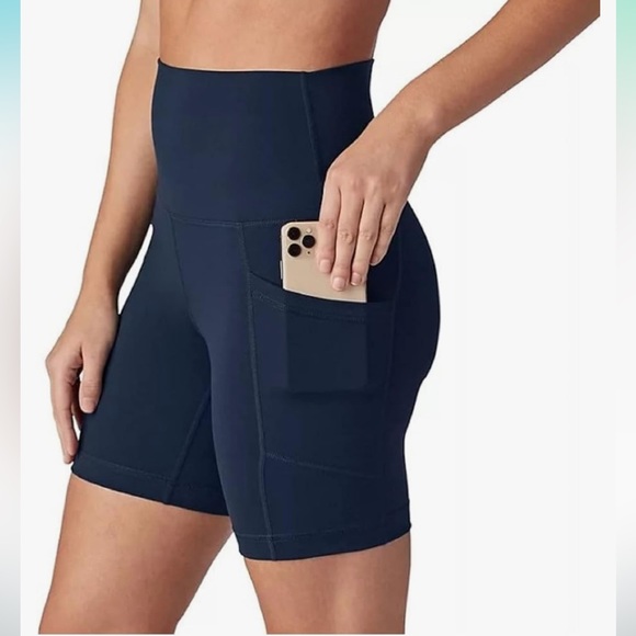 NWOT SHAPERX Active Women's Short. High Waisted Dry-Fit Short with Side Pockets. - Picture 9 of 14